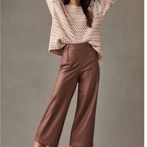 Anthropologie Avec Les Filles Double Zip Faux
Leather Crop Pants